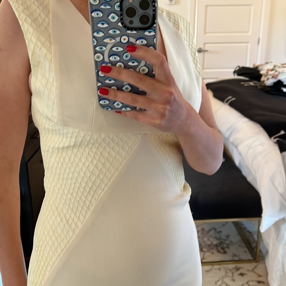 Cushnie and Ochs Pencil dress - with white pleather detail - Picture 2 of 2